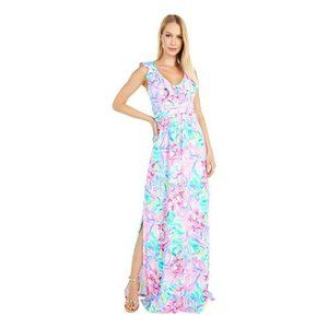 Lilly Pulitzer Mirella Maxi Dress Size Medium It Was All A Dream Floral Dress